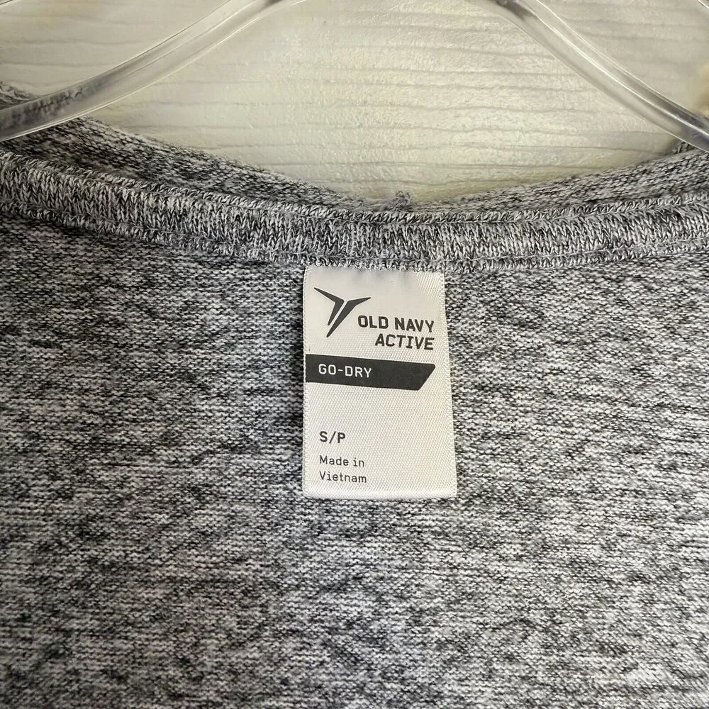 Old Navy Cardigan Women Size SP Open Front Drape Gray Shortie Flow